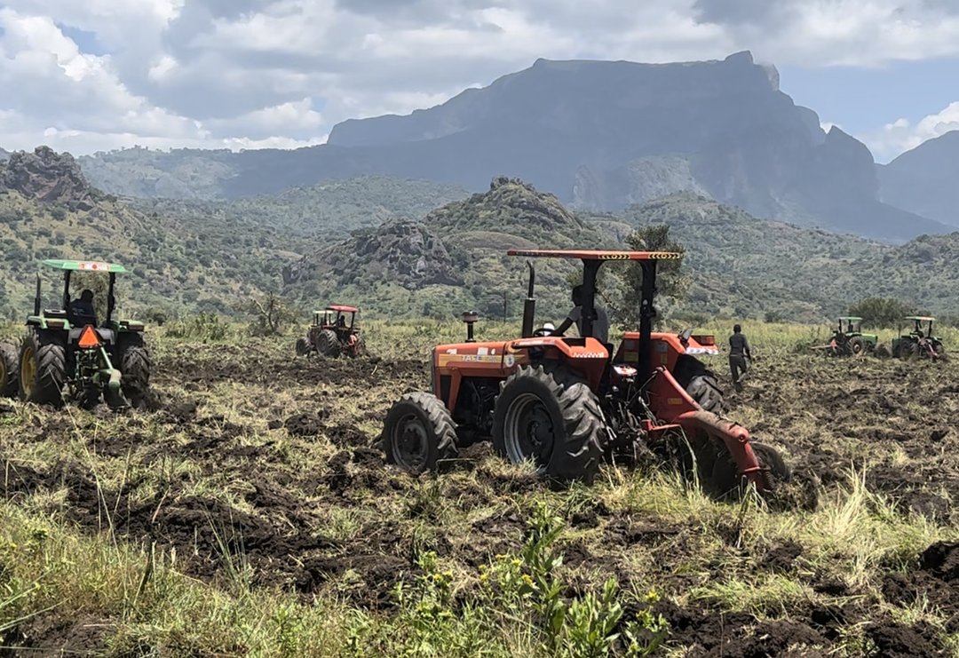 Tractors Moving